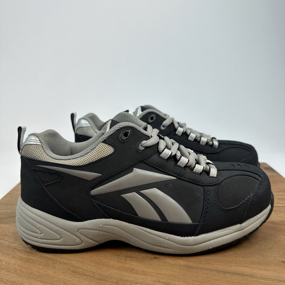 New Womens Reebok Work‎ Jorie Navy Composite Toe Oxford Shoes Sneakers Sz 8.5 M